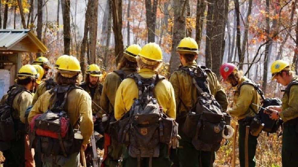 The Jones Gap fire crew, North Carolina. Courtesy of the US Forest Service.